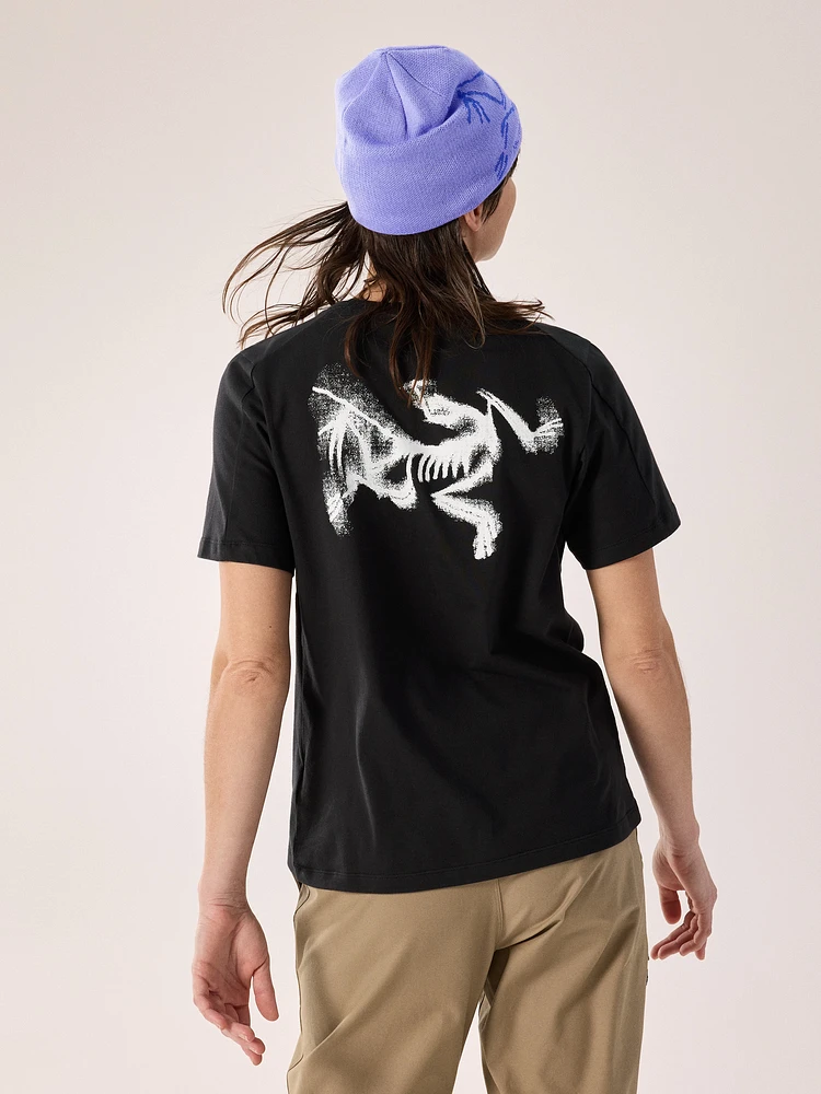Kragg SL Cotton Blurred Bird Crew Shirt SS Women's