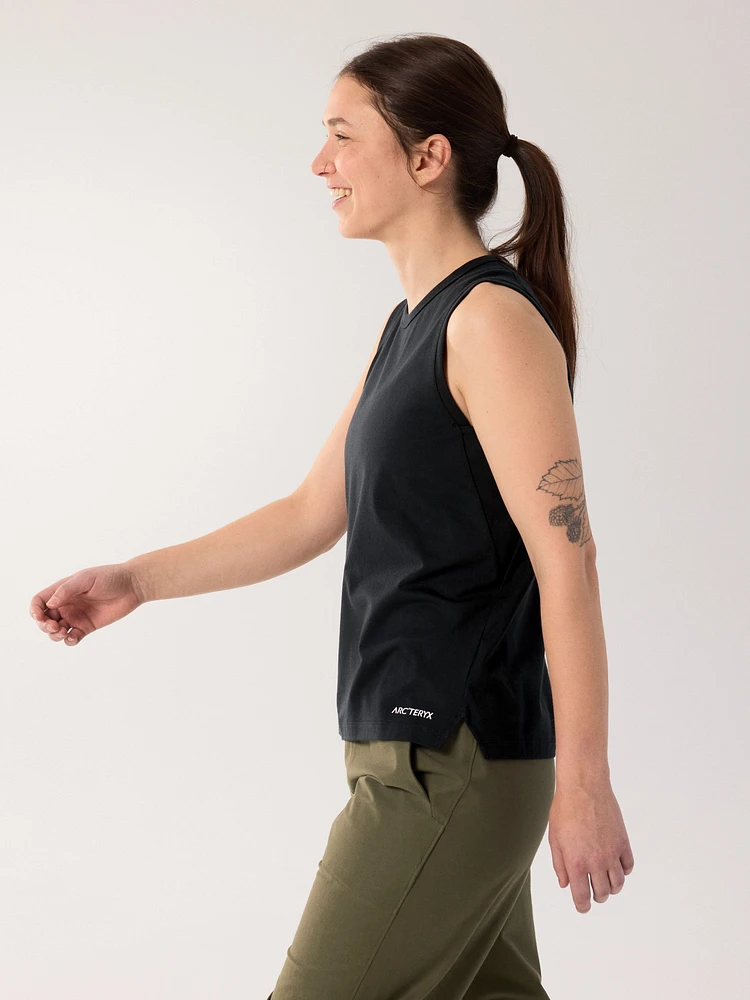 Kragg SL Cotton Blurred Bird Tank Women's