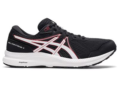 Men's GEL-CONTEND 7 | Black/Electric Red Running Shoes ASICS