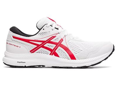 Men's GEL-CONTEND 7 | White/Classic Red Running Shoes ASICS