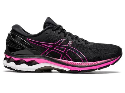 Women's GEL-KAYANO 27 | Black/Pink Glo Running Shoes ASICS