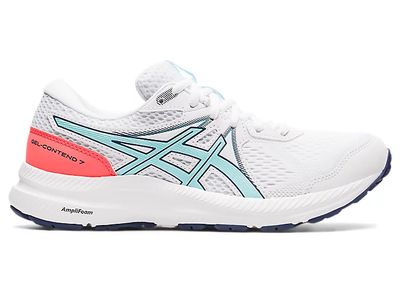 Women's GEL-CONTEND 7 | White/Clear Blue Running Shoes ASICS