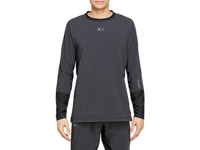 Unisex RCxA M HYBRID RUNNING CREWNECK | Graphite Grey/Graphite Grey Hoodies & Sweatshirts ASICS
