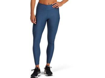 Women's CORE PRINT TIGHT | Magnetic Blue/Flash Coral Tights & Leggings ASICS