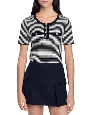 Celeste Striped Knit Top