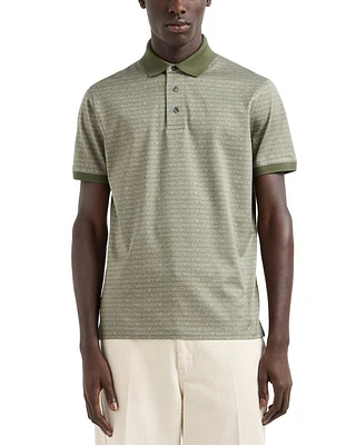 Cotton Allover Jacquard Polo