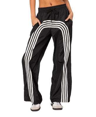 Wilda Striped Nylon Track Pants