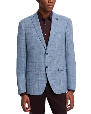 Plaid Slim Fit Sport Coat