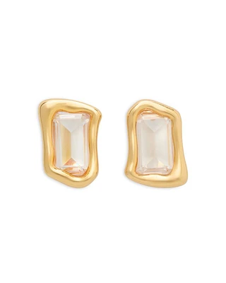 Molten Glass Stud Earrings