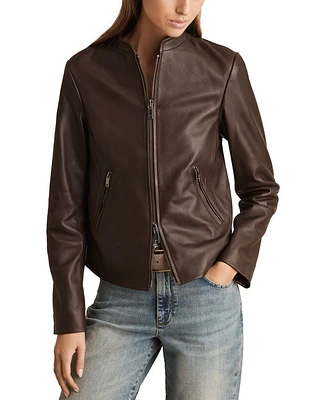 Allie Leather Biker Jacket