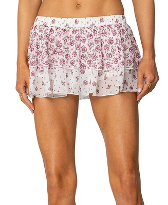 Florah Ruffled Mini Skort