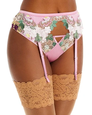 Jardin Embroidery Garter Belt