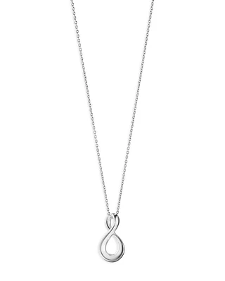 Sterling Silver Infinity Pendant Necklace, 17.72"