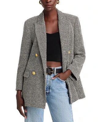 Riva Knit Double Breasted Blazer