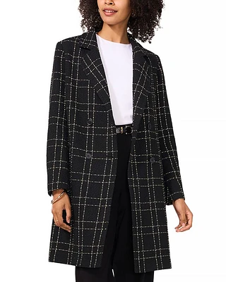 Plaid Double Breasted Coat