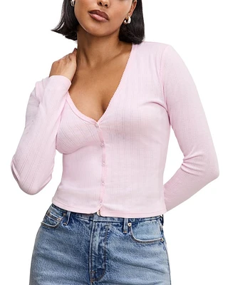 Pointelle Cardigan