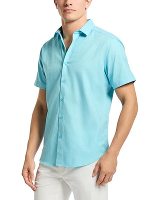 Odyssey Printed Short Sleeve Button Front Shirt