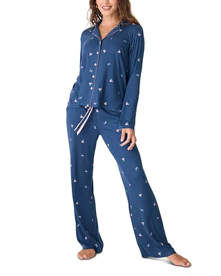English Rose Two Piece Pajama Set
