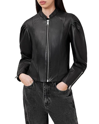Rayna Leather Biker Jacket