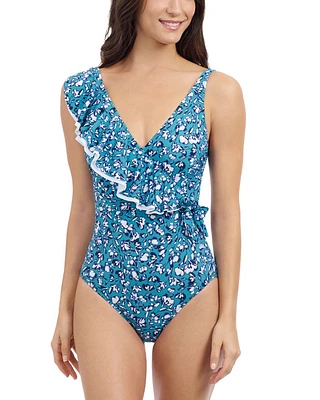 Juliette V Neck Ruffle One Piece Swimsuit