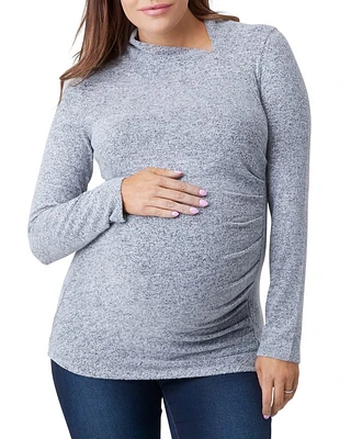 Claire Asymmetric Ruched Sweater
