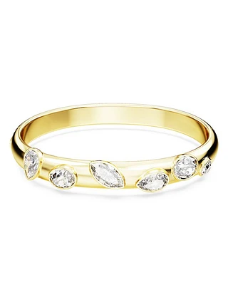 Dextera Mixed Cut Swarovski Crystal Bangle Bracelet