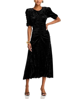 Cailyn Crushed Velvet Midi Dress