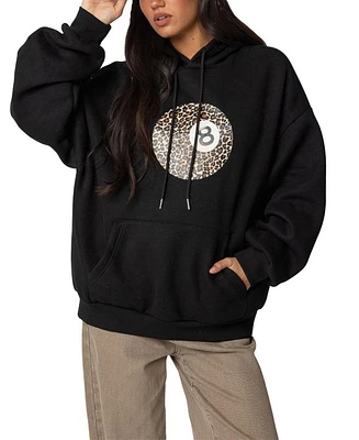 Leopard 8 Oversized Hoodie