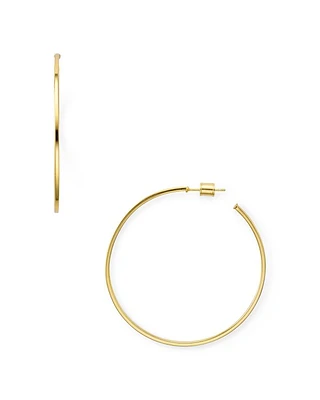 Hoop Earrings in 18K Gold-Plated Sterling Silver or Sterling Silver