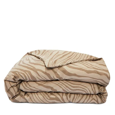 Macro Zebrage Sateen Duvet Cover, Queen