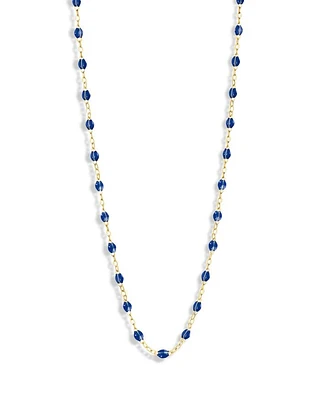 18K Yellow Gold Classic Gigi Resin Bead Statement Necklace, 20"