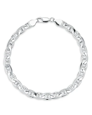 Sterling Silver 7mm Mariner Link Chain Bracelet