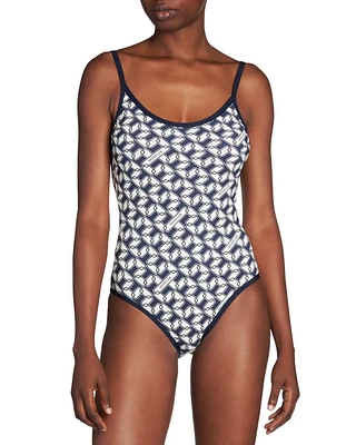 Printed One Piece Swimsuit