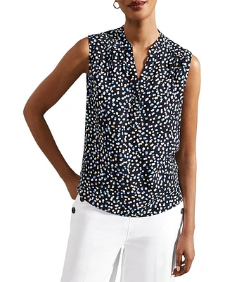 Armelle Split Neck Blouse
