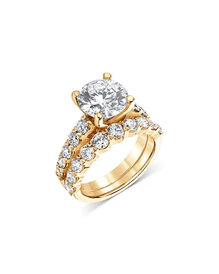 Certified Lab Grown Diamond Bridal Set 18K Gold