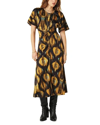 Soleil Printed Midi Dress
