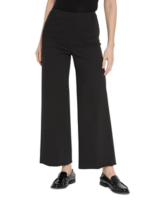 Erin High Rise Ankle Wide Leg Jeans Black