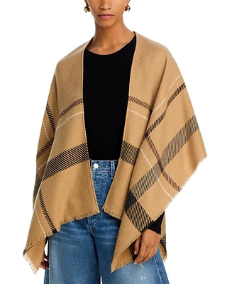 Lightweight Plaid Ruana - Exclusive