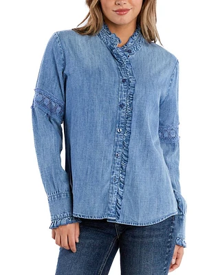 Melody Lace Ruffle Shirt