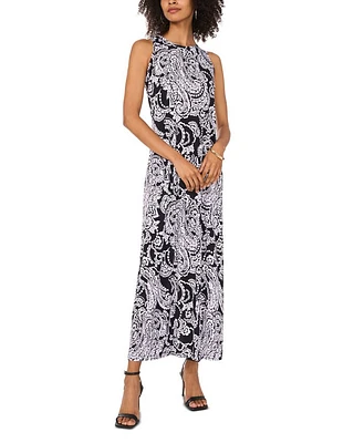 Sleeveless A Line Maxi Dress