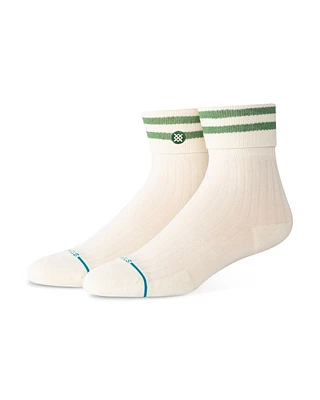 Roll Cuff Quarter Socks