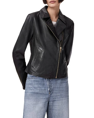 Vela Leather Biker Jacket