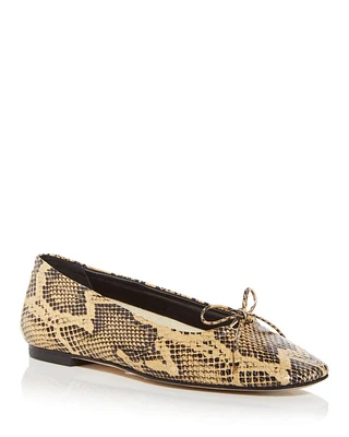 Women's Delfina Bow Embossed Ballet Flats