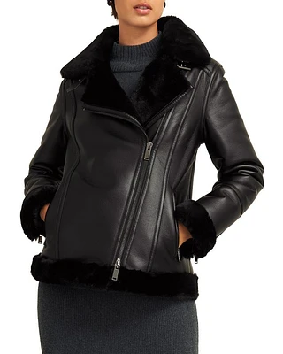 Ali Faux Leather Moto Jacket