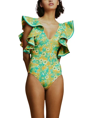 Cristina Ruffle One Piece Swimsuit