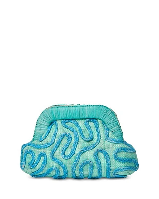 Noemi Mini Straw Clutch