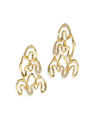 Solanales Crystal Chandelier Earrings