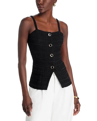 Front Button Tank Top