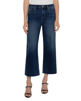 Stride High Rise Cropped Wide Leg Jeans Bowers