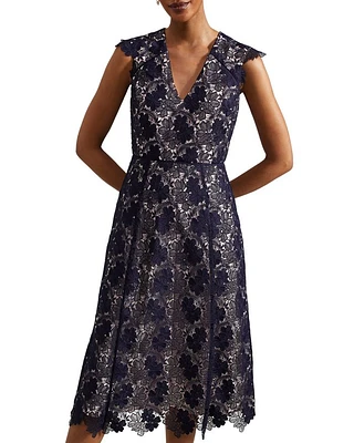 Hannah Lace Midi Dress
